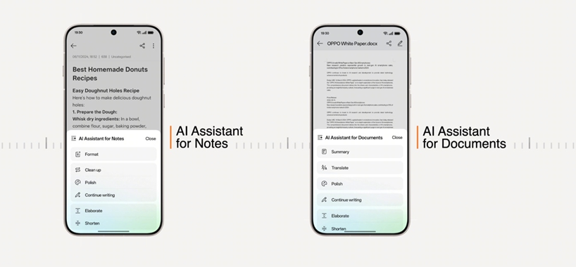 AI Assistant for OPPO Notes and Documents