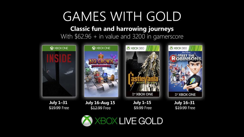 Games for Gold July 2019
