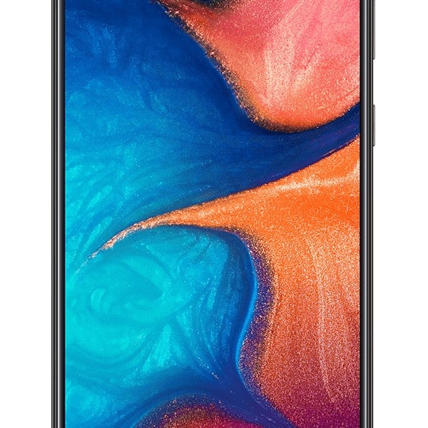 Samsung Galaxy A20e black full product front 600