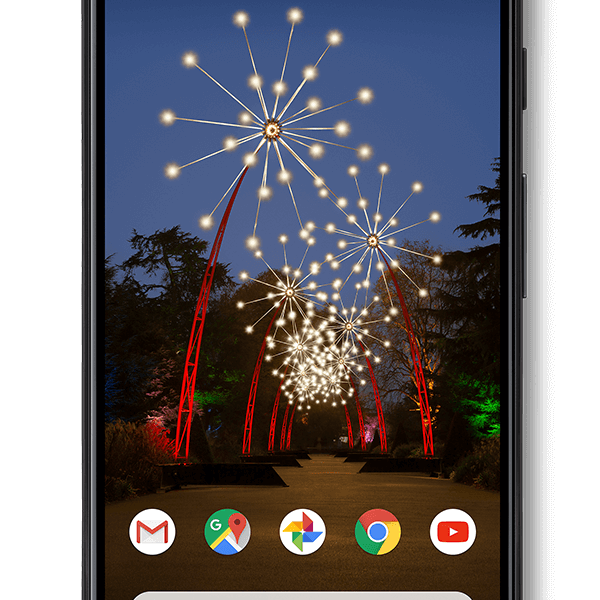 Google Pixel 3a just black full product front 600
