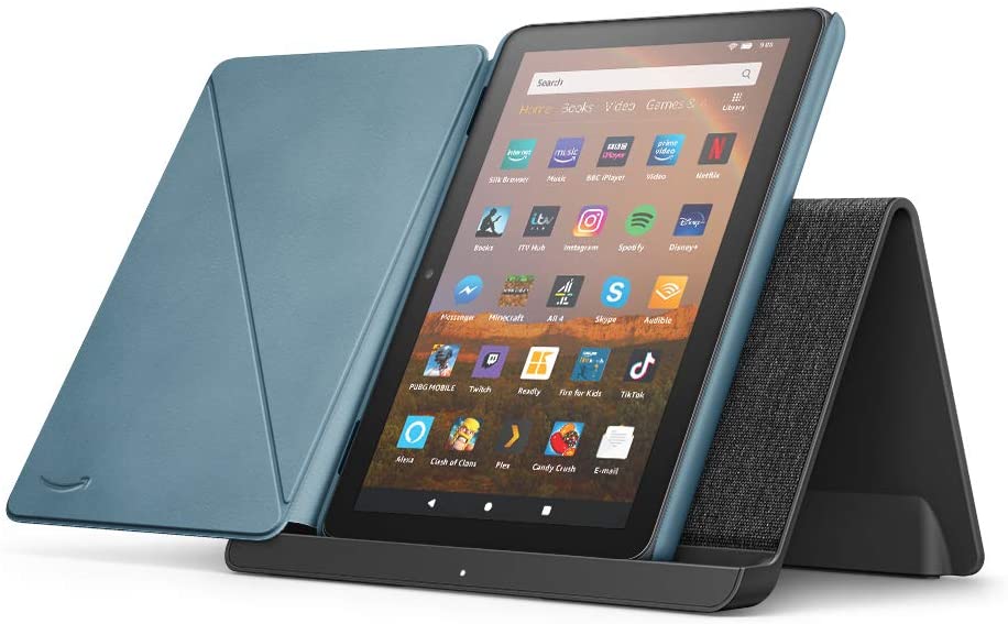 Fire HD 8 Plus Tablet 2020 with wireless stand