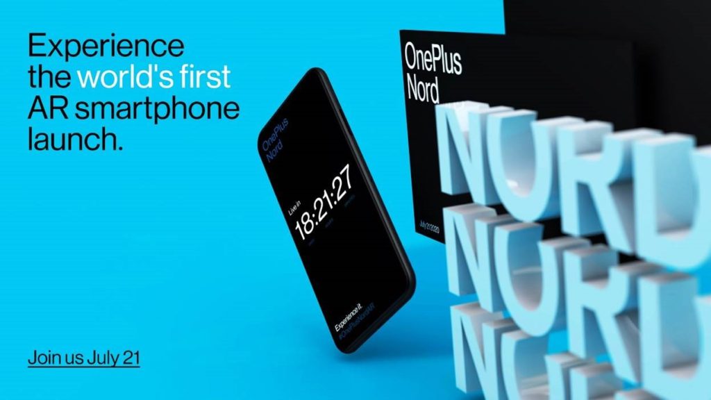 OnePlus Nord to Debut in World’s First Smartphone AR Launch on 21st July 1