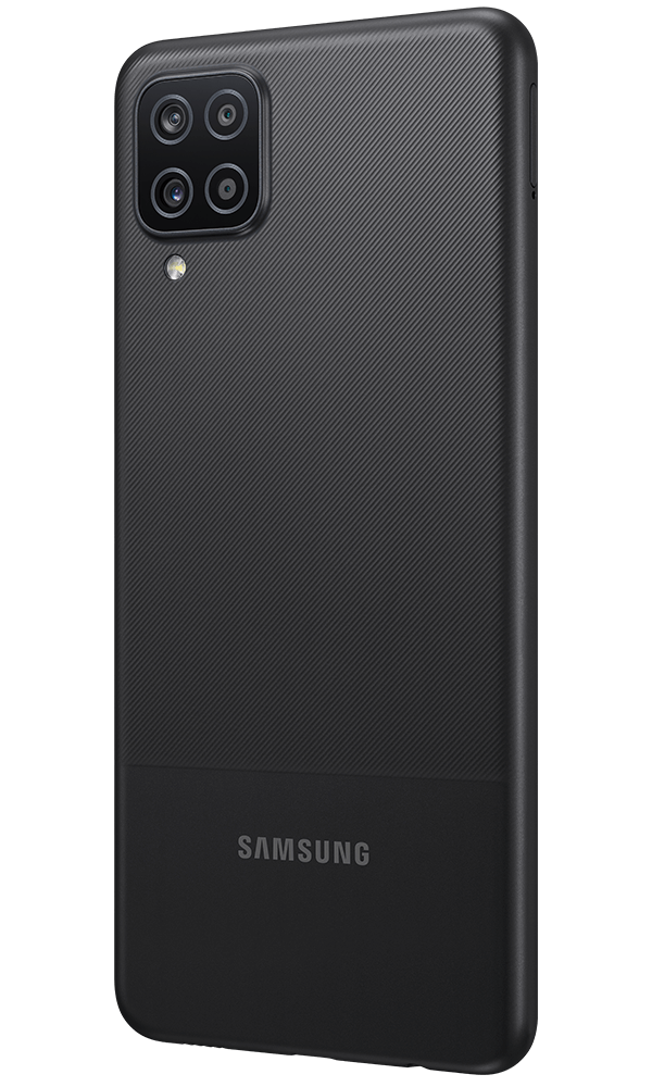 Samsung Galaxy A12 black full product right 600