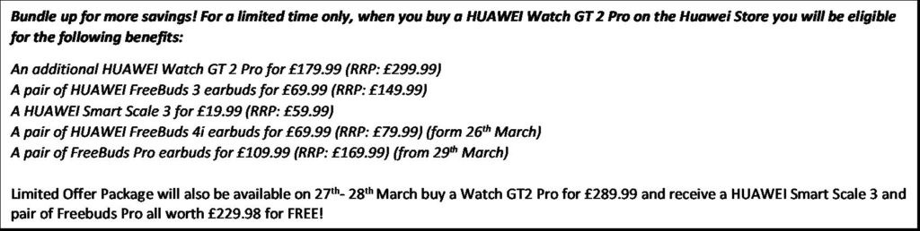HUAWEI Watch GT 2 Pro in Night Black and Nebula Grey bundle