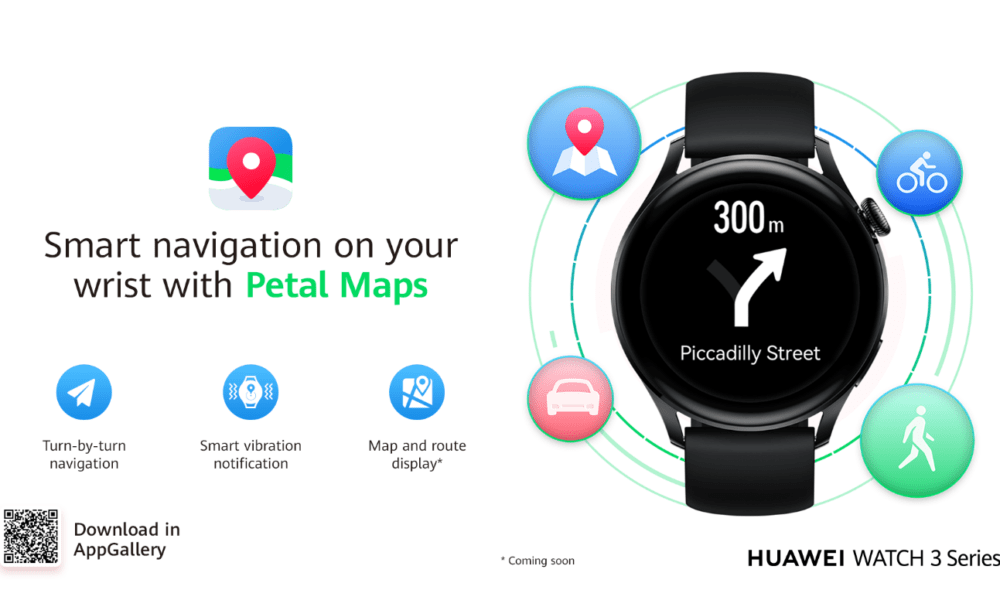 petal maps Huawei watch 3