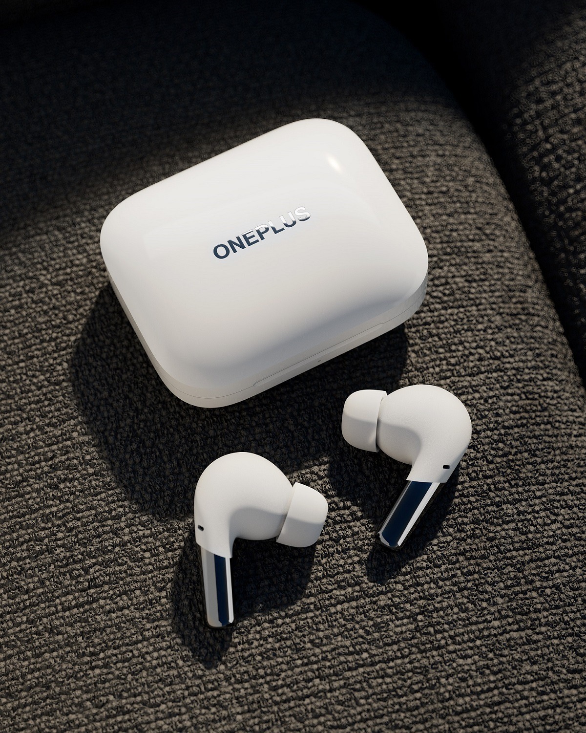Case and earbuds white