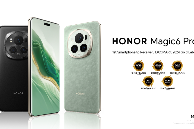Honor Magic 6 Pro 5 DXOMark 2024 Gold Labels