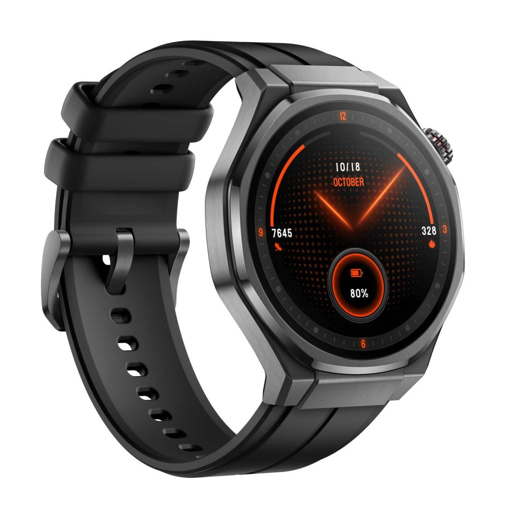 HONOR Watch 5 Ultra Identity Pictures Black Rubber Front Right RGB JPG 3000 20250220