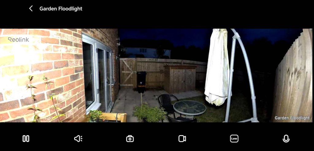 Elite Floodlight WiFi Nighttime With lights on widescreen Elite Floodlight WiFi Nighttime With lights on widescreen