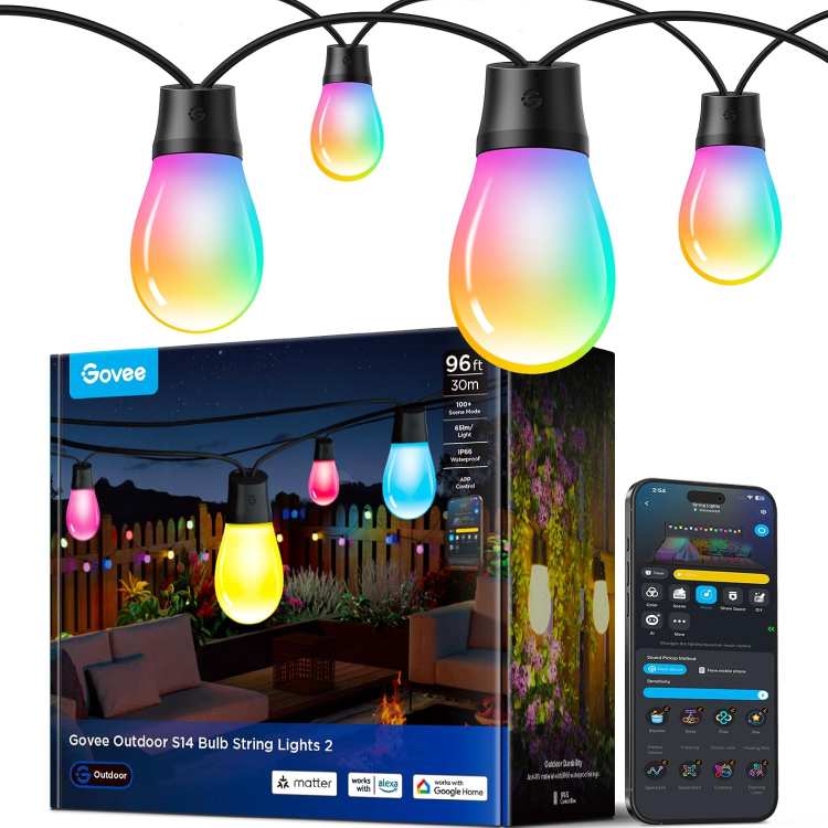 Govee Smart Outdoor S14 Bulb String Lights 2