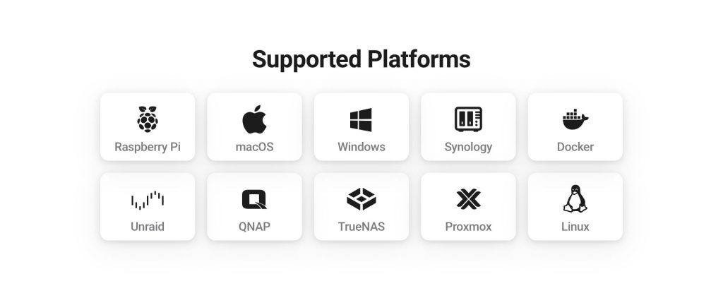 Homey Self Hosted Server Compatible Platforms
