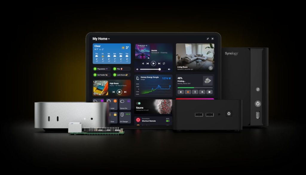 Homey Self Hosted Server (dark)