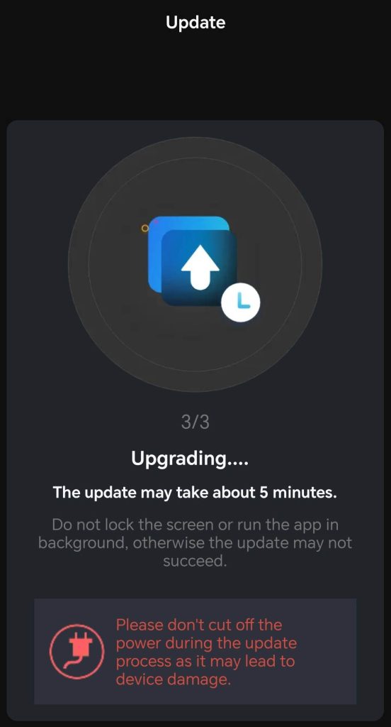 Reolink E331 updating