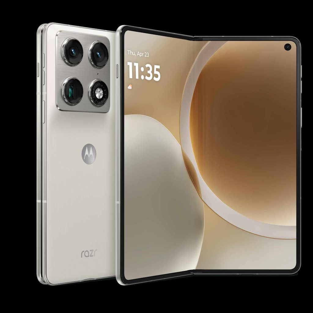 Razr fold Lilly White