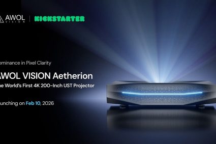 AWOL Vision Opens Kickstarter Orders for Aetherion 4K UST Projectors