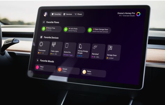 homey tv browser car