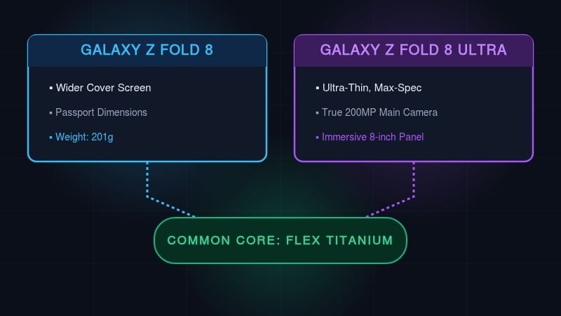 Samsung Galaxy Z Fold 8 Z Fold 8 Ultra Specs Samsung Galaxy Z Fold 8 Z Fold 8 Ultra Specs