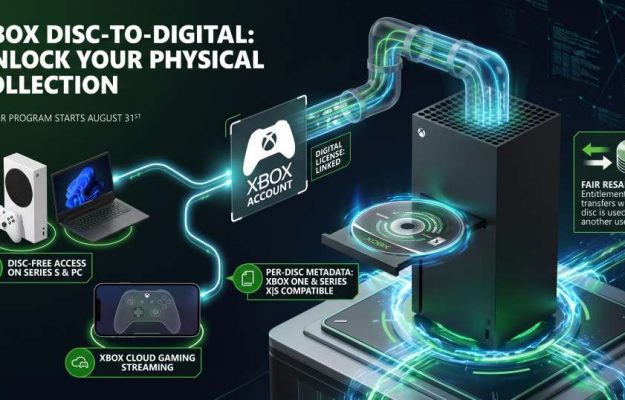 Xbox Disc to Digital for Xbox One and Series X S Discs