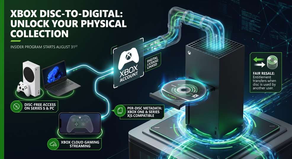 Xbox Disc to Digital for Xbox One and Series X S Discs