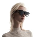 xreal aura model wearing glasses